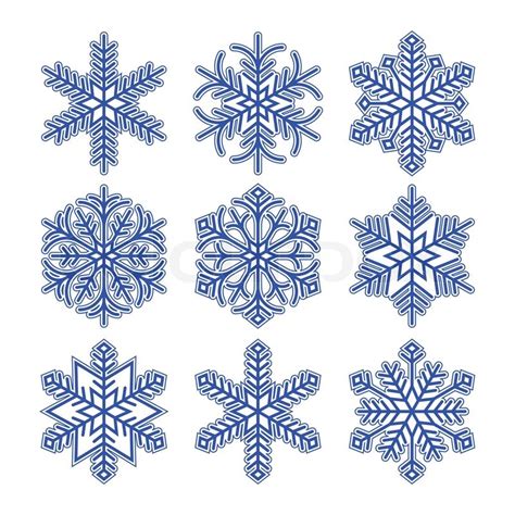 Snowflakes1eps Stock Vektor Colourbox