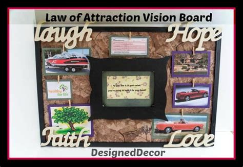 Law Of Attraction Vision Board Designed Decor