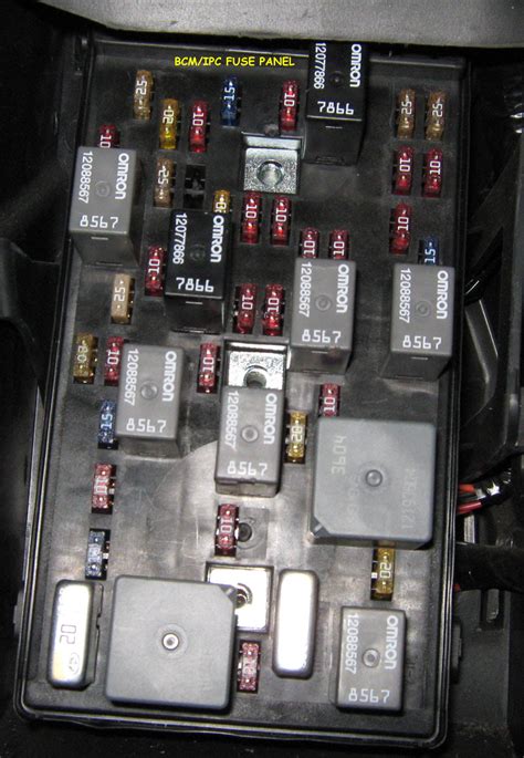 C5 Corvette Interior Fuse Box Diagram