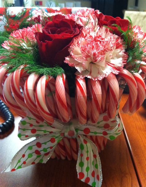 Candy Cane Flower Arrangements
