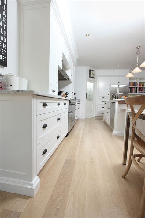 White Kitchens With Light Wood Floors Exeter