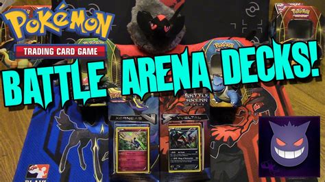 Trading card game's latest expansion, sword & shield: Pokemon Cards Battle Arena Deck Yveltal/Xerneas! - YouTube