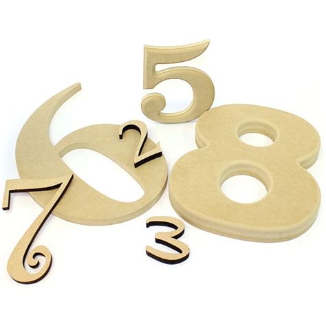 Wood Numbers Indoor Wall Number Signs Woodland Mfg