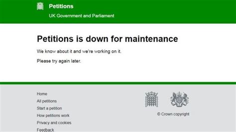 Brexit Uk Goment Website Crash Afta Petitions To Cancel Brexit Pass