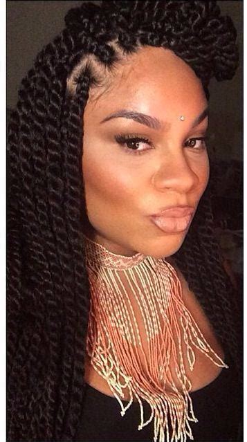 Many braiding and twisting hairstyles have some kinks on the bottom. 20 Of The Hottest Jumbo Marley Twists Styles Found On ...