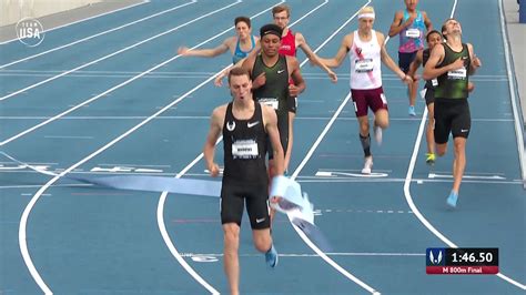 Clayton Murphy Wins Mens 800 Meter Youtube