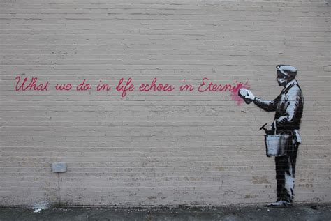 Banksy Quotes Gladiator In His Latest Mural Business Insider