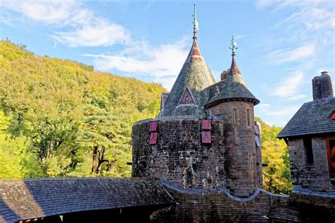Castell Coch Red Castle Gothic Revival Castle Stock Photo Image
