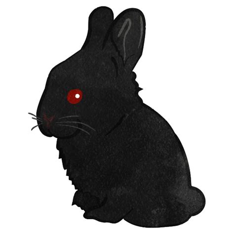 Black Rabbits Cute2u A Free Cute Illustration For Everyone