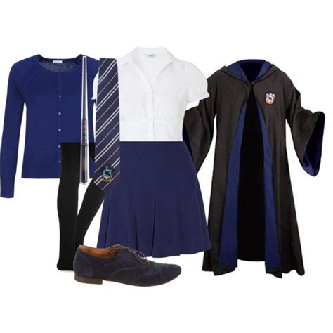 Ravenclaw School Uniform By Nattiexo On Polyvore Featuring Moda