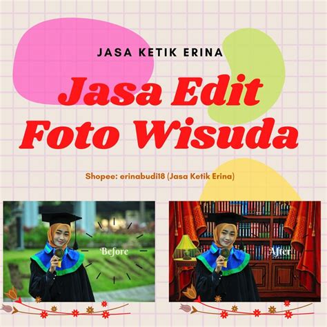 Jual Jasa Edit Foto Background Wisuda Kado Foto Wisuda Foto Keluarga