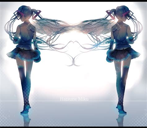 Hd Wallpaper Anime Anime Girls Vocaloid Hatsune Miku Wings Stockings