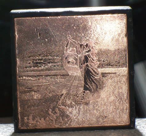 Biblical Themed Copper Printing Block Letterpress