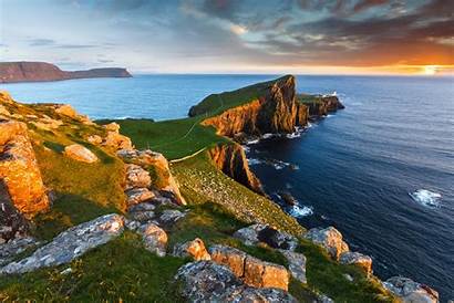 Scotland Coast Coastline Background Wallpapers Nature Ocean