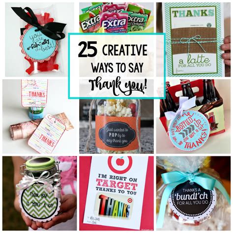 25 Creative Ways To Say Thank You Crazy Little Projects