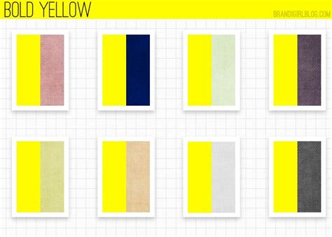 Yellow Colour Combinations Brandigirl Blog Yellow Color