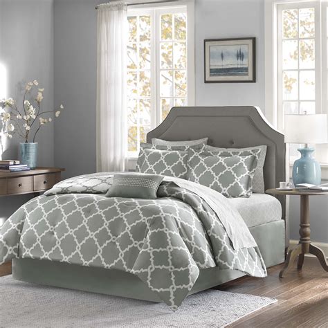 As 25 Melhores Ideias De Grey And White Comforter No Pinterest Móveis