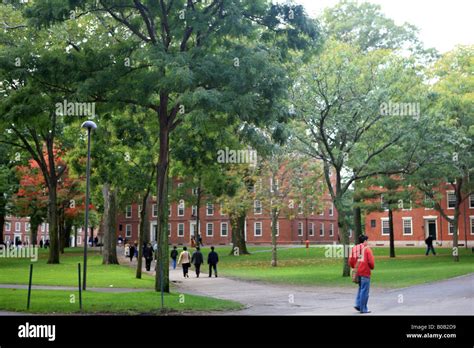 Harvard University Campus In Cambridge Massachusetts Usa Stock Photo