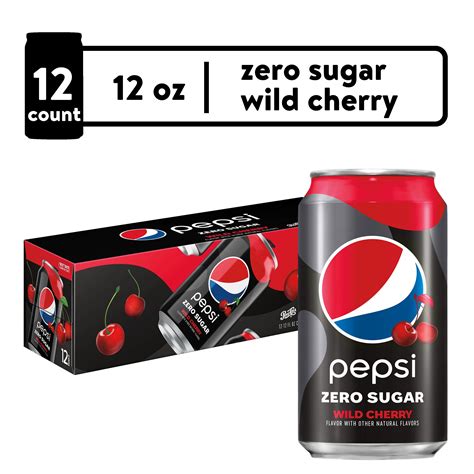 Pepsi Cola Zero Sugar Wild Cherry Soda Pop 12 Oz Hungary Ubuy