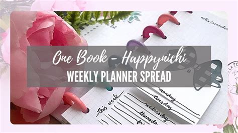 Weekly Planner Spread Happynichi In My One Book Mini Happy Planner