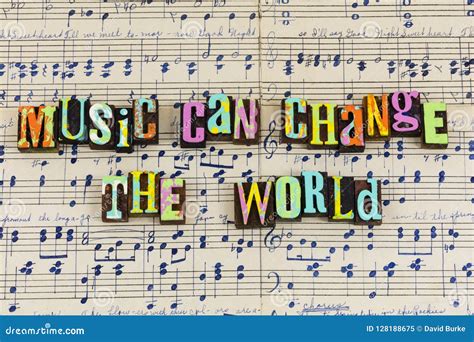 Music Can Change World Stock Illustration Illustration Of Sign