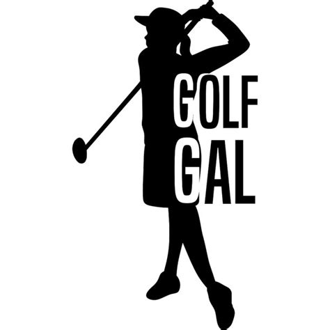 Golf Gal Swing Golfing Par Sports Course Wall Decals For Walls Peel And