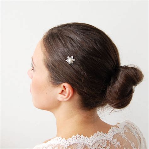 Vintage Style Pearl Flower Hair Pin By Highland Angel
