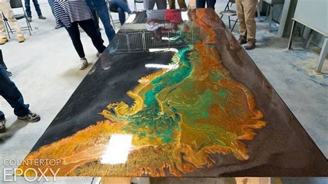 The Design Possibilities With Epoxy Amaze Us Everyday This Table