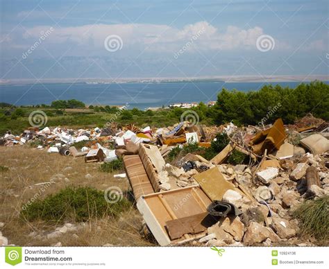 Dump Near The Sea Stock Photo Image Of Mass Messy Dispose 10924136