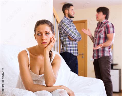 Quarrel Among Adult Partners At Home Stock Foto Adobe Stock