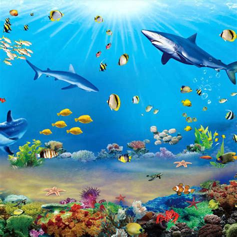 Photo Wallpaper Hd Underwater World Shark Tropical Fish 3d