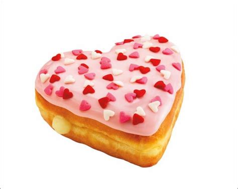 This Donut In Heart Shape Was Introduced By The Famous Donut Brand