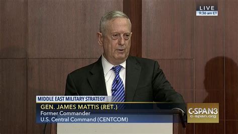 Commander General James Mattis Fmr Centcom Commander