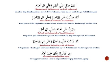Selawat Ibrahimiyah Arabic Rumi Malay Translation Youtube