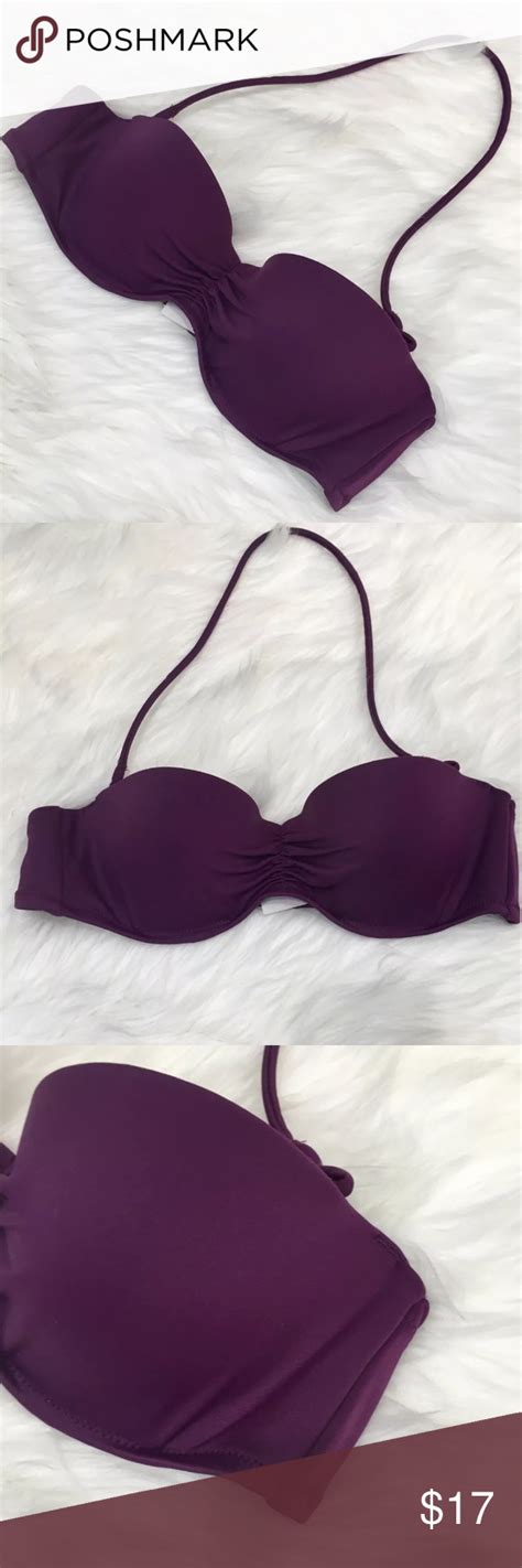 Victoria Secret Bikini Top 34a Purple Bandeau Bikini Tops Victoria