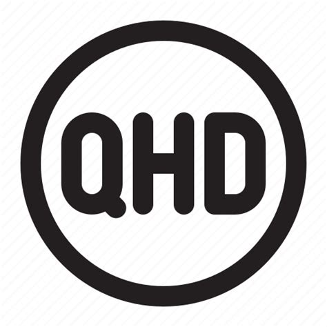 Qhd Display Quad Screen Monitor Computer Quality Icon Download