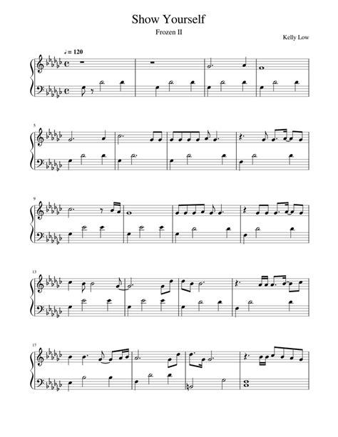 Show Yourself Sheet Music For Piano Solo Easy