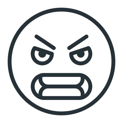 Angry Emoji Evil Face Hatred Icon Free Download