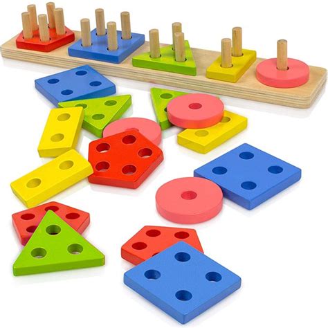 Wooden Educational Preschool Toddler Toys For 1 2 3 4 5 Year Old Boys