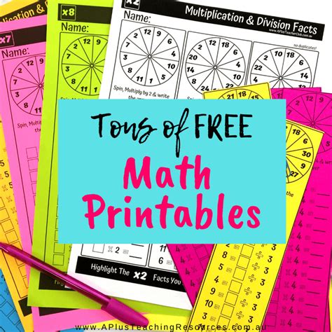 Free Printable Math Posters For Teachers Printable Templates