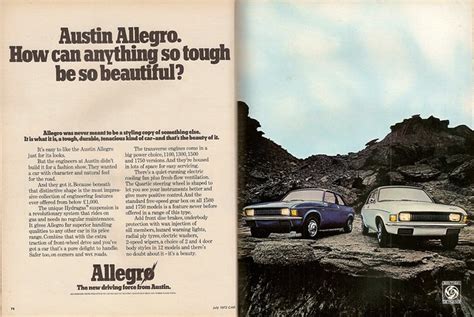 Austin Allegro Advert 1973 Triggers Retro Road Tests Flickr