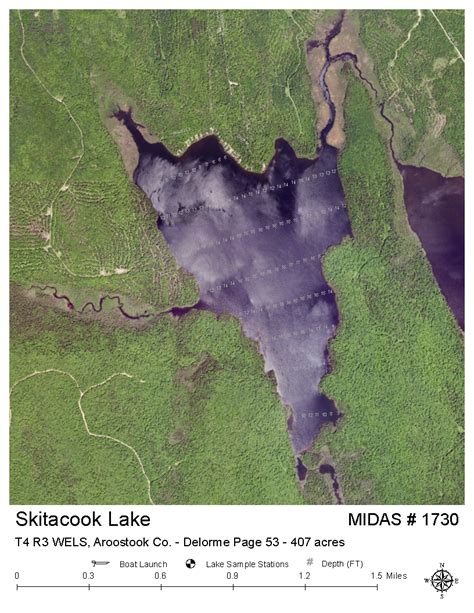 Lake Overview Skitacook Lake Oakfield T4 R3 Wels Aroostook Maine