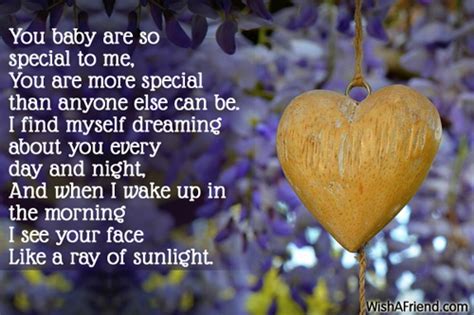 You Baby Are So Special To Me I Love You Poem