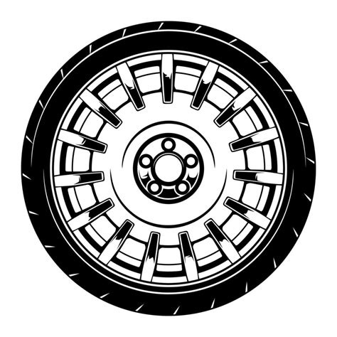 Car Wheel Illustration For Conceptual Design 2027286 Vector Art At Vecteezy