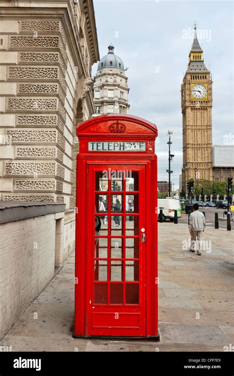 Red Phone Booth London England Stock Photo Alamy