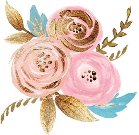 Download High Quality Flower Clipart Rose Gold Transparent Png Images