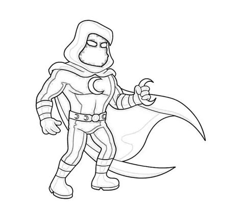 Steven Grant Moon Knight Coloring Page Free Printable Coloring Pages