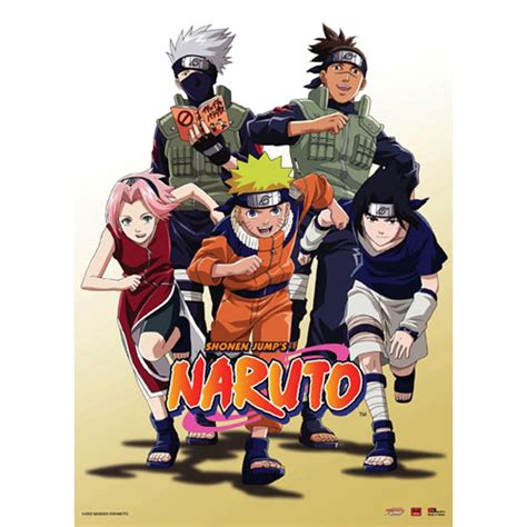 Wall Scroll Naruto Shippuden New Team 7 Charge Fabric Poster