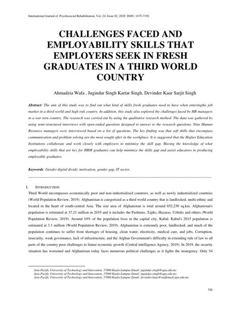 Pdf Challenges Faced And Employability Skills That Employers Seek In