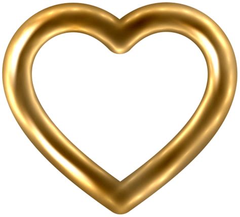 Transparent Gold Heart Png Clip Art Image In 2023 Art Images Clip